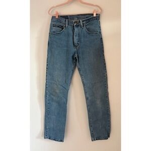 Wrangler Mens Regular Fit Straight Leg Jeans Medium Wash Blue 30x32 1096FXVDB
